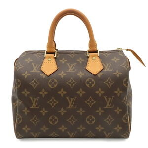 LOUIS VUITTON Authentic Brown Monogram Speedy 25 Boston Bag